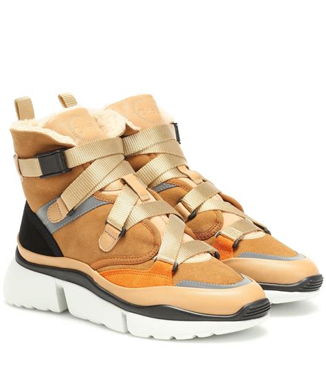 chloe sonnie sneaker high top|Buy Chloé Sonnie High Top 'Brown' .